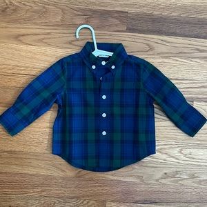 Janie and Jack plaid button down
